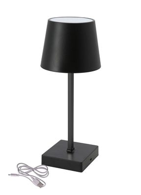 LED Tisch Leuchte warm weiß - schwarz / wiederaufladbar - Akku Touch Deko Lampe