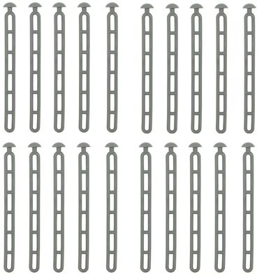 Abspannleiter 20 Stk Zeltspanner + Nietenkopf Spannleiter 6 Loch Spanner 23,5cm