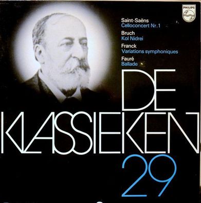 Philips 6598 573 - De Klassieken 29: Celloconcert / Kol Nidrei / Variations Symp