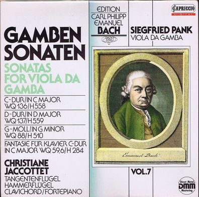 Capriccio C 27 102 - Gamben Sonaten