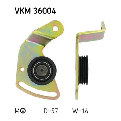 SKF Spannrolle Zahnriemen VKM 36004 für Renault Twingo I C06 S06 1.2 40 KW 55 PS