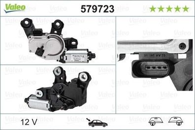 Scheibenwischermotor Wischermotor Valeo 579723 für VW Touareg 3.0 3.6 4.2