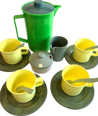 Dantoy Coffee Set (4 Leute) - In Net - Recycling Kaffee Service, Multicoloured