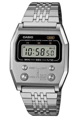 Casio Vintage Armbanduhr Digital Stahl A1100D-1EF