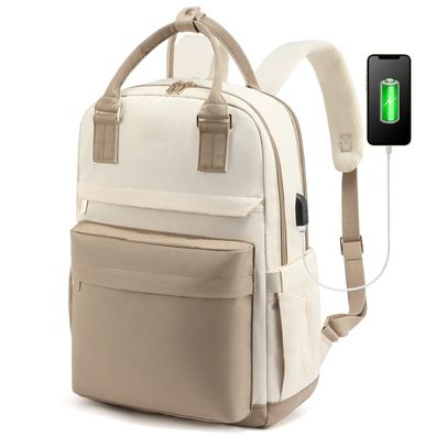 15,6-Zoll-Laptop-Rucksack mit USB-Ladeanschluss Wasserdichte Reisearbeit