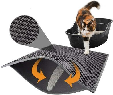 Lispeed Cat Litter Mat Cat Litter Mat Cat Litter Tray Mat Honeycomb Design Cat