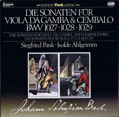 Capriccio 41 577 8 - Die Sonaten Für Viola Da Gamba Und Cembalo BWV 1027,1028,1