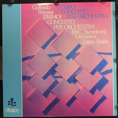 Italia ITL 70009 - Ottavo E Primo Concerto Per Orchestra
