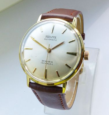 Schöne Provita ETA 2461 Automatic 25J. Herren Vintage Armbanduhr in Top Zustand