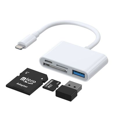 Joyroom S-H142 Lightning auf USB OTG 7cm Kartenleser Adapter Micro-SD USB Lesegerä...