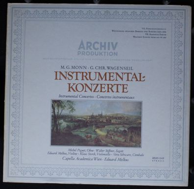 Archiv Produktion 2533 048 - Instrumental-Konzerte