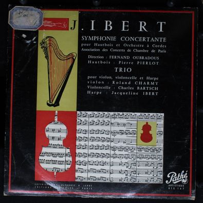 Pathé DTX 167 - Symphonie Concertante Pour Hautbois Et Archestre À Cordes / Tr