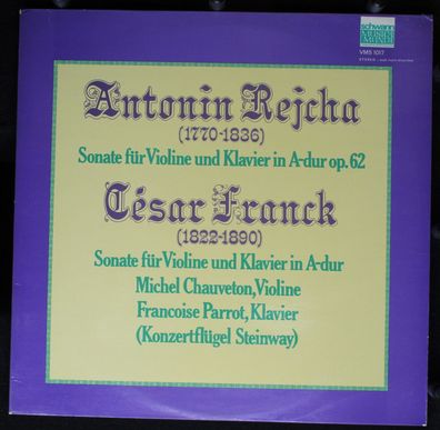 Schwann Musica Mundi VMS 1017 - Le Maître Antonin Rejcha L'Élève César Franc