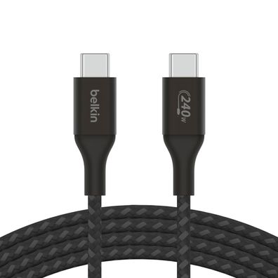 Belkin BOOST CHARGE 240W USB-C auf USB-C Kabel, 2m, schwarz