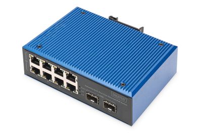 Digitus Industrial 8 + 2 -Port Fast Ethernet PoE Switch