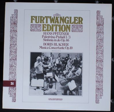 Furtwängler Edition FE 26 - Palestina-Preludi 1/3, Sinfonia In Do Op. 46 - Musi