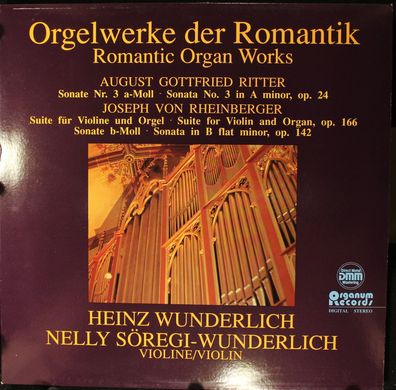 Organum Records OR LP 872.012 - Orgelwerke der Romantik