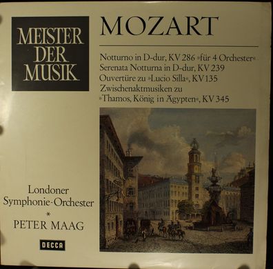 DECCA SMD 1097 - Notturno in D-dur, KV 286 "Für 4 Orchster" / Serenata Notturna