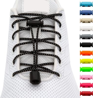 BENMAX SPORTS Hochleistungs-Schnürsenkel ohne Binden Gummi Schuhbänder mit Schnell...