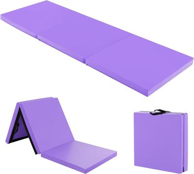 180 x 60 x 5 cm Weichbodenmatte klappbar, Gymnastikmatte tragbar, Yogamatte
