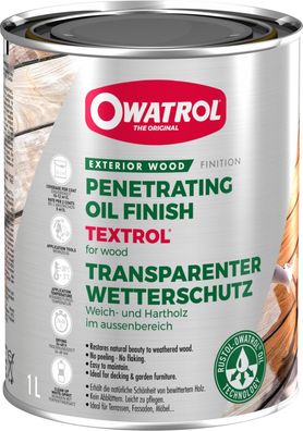 Textrol rustikal 1l Owatrol Holzschutz Öl Holzöl Holz Schutz Pflege Holzmöbel