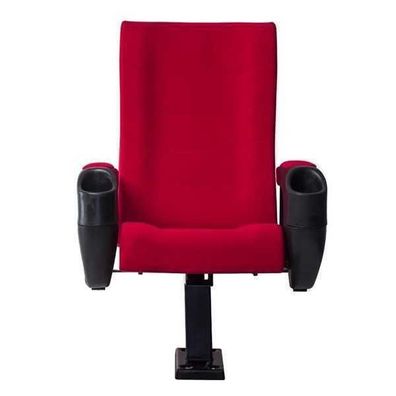 Modern Sessel Sessel Sofa 1 Sitzer für Theater Kino Design Luxus Rot Textil