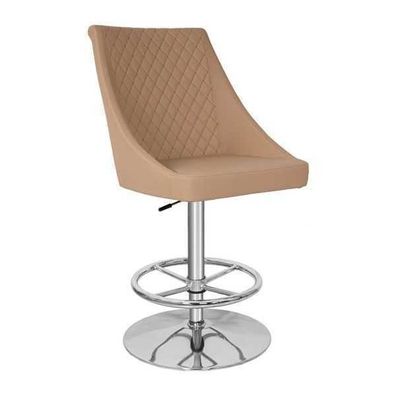 Modern Hochwertig Beige Stuhl Designer Barhocker Kunstleder Luxus Möbel neu