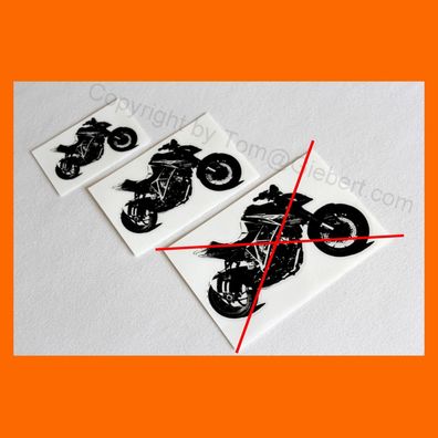 2x Aufkleber Sticker Dekor Motorrad Biker Auto KTM SuperDuke SD 1290 Superbike