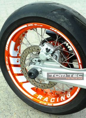 Felgenaufkleber Supermoto Radsatz Räder KTM SMC 690 SMC-R LC4 EXC 300 450 500 SX