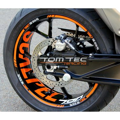 Aufkleber Felgenaufkleber KTM DUKE 790 Scalpel Felgenrandaufkleber Motorrad 890