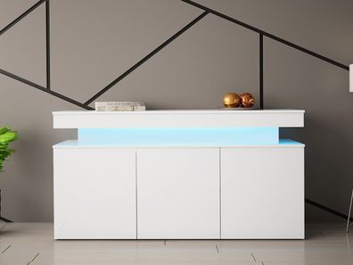 Kommode 3D 160 Glossa Sideboard mit Beleuchtung Modern Kollektion M24