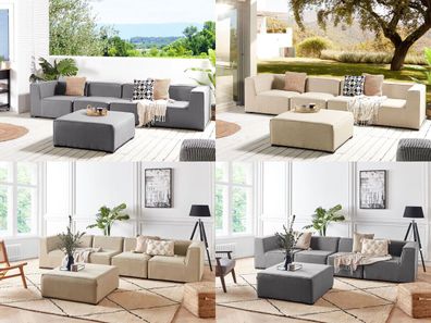 XL Designer Lounge Gartenmöbel Amarillo Sofa Sitzgruppe bequeme Couch Terrasse