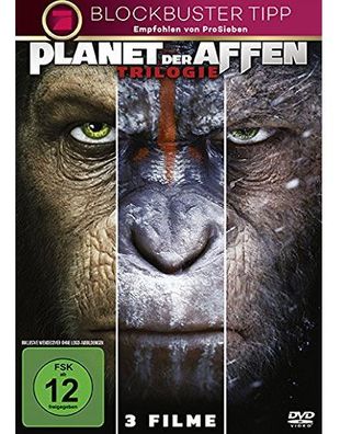 Planet der Affen: Trilogie (DVD) 3Disc Min: / DD5.1/ WS - Fox 8452208DE - (DVD Video