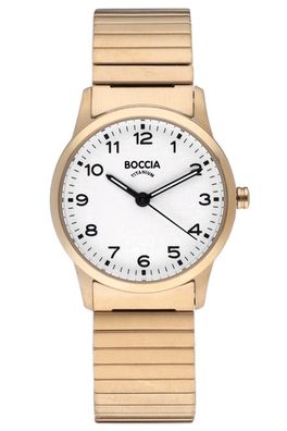 Boccia Damen-Armbanduhr Titan Goldfarben 3287-05