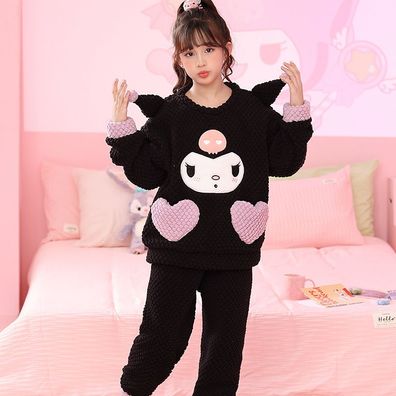 Mädchen Patrick Star Two-Piece Pajamas Lotso Pochacco Schlafanzug Warm Pullover Hose