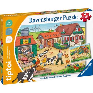 tiptoi Puzzle für kleine Entdecker: Bauernhof - Ravensburger 00136 - (Spielwaren ...