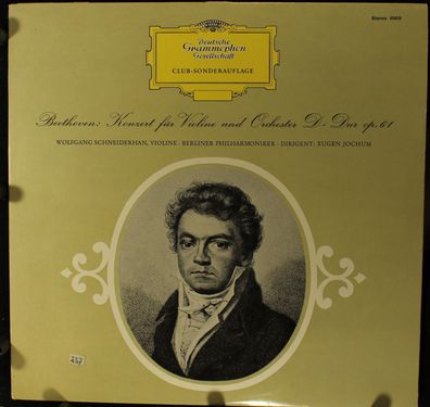 Deutsche Grammophon 6909 - Konzert Für Violine Und Orchester D-Dur Op. 61