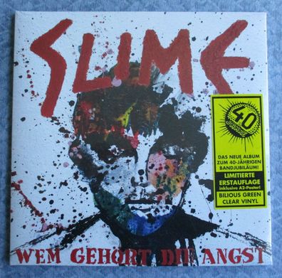 Slime - Wem gehört die Angst LP limitierte Erstauflage, teilweise farbig