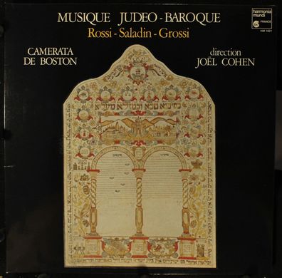 harmonia mundi France HM 1021 - Musique Judeo-Baroque