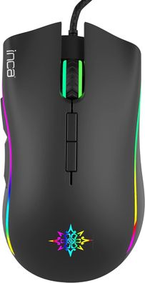 INCA 6400 Dpi IMG-349 Anahita RGB 7 Tasten Professionelle Gaming Maus schwarz