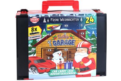 Dickie Adventskalender Santas GARAGE Spielkoffer und Autos Advent Kalender
