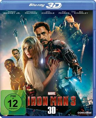 Iron Man 3 (3D & 2D Blu-ray) (Ohne Lenticular-Cover): - Concorde Home Entertainment