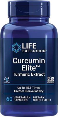 Life Extension, Curcumin Elite™ Curcumaextrakt (Curcumin), 500mg, 60 Veg. Kapseln