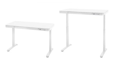 Schreibtisch weiß Computertisch elektrisch höhenverstellbar Laptoptisch Barco 120 cm