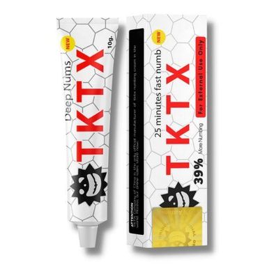 TKTX White 39% Tattoo Numbing Cream