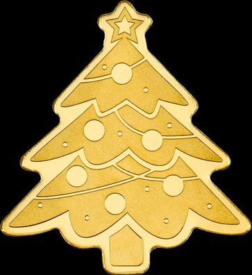 Goldmünze Palau Weihnachtsbaum 0,5 gramm 2023 Golden Highlights Weihnachten
