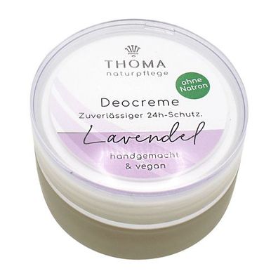 Deocreme Lavendel – vegan, THOMA Naturseifen-Manufaktur, Bio-Naturkosmetik, hautvertr