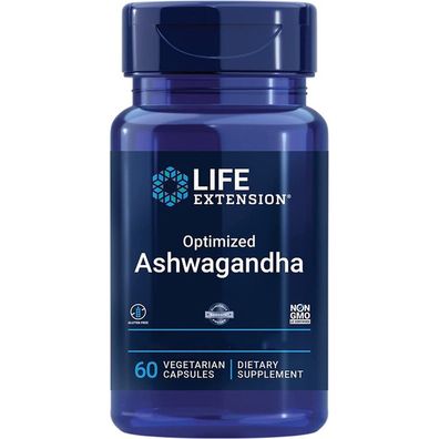 Life Extension, Optimized Ashwagandha Extrakt, 60 vegetarische Kapseln
