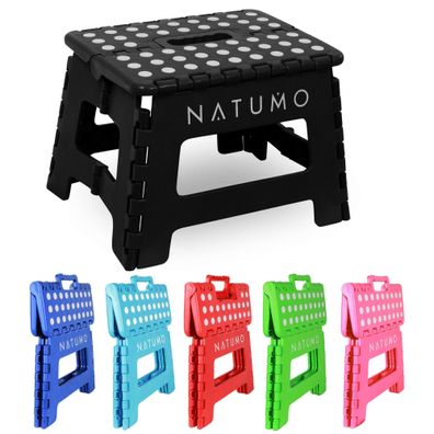 NATUMO® Premium Tritthocker Klapphocker Faltbar Küchenhocker Klapptritt - 6 Farben