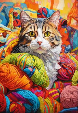 Katze in der Wolle